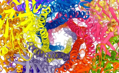 Structure of the YenTcA toxin complex looking down through the central channel. Structure of the YenTcA toxin complex looking down through the central channel.